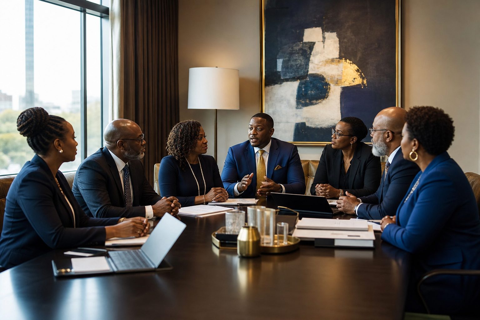 Board of directors in a working session