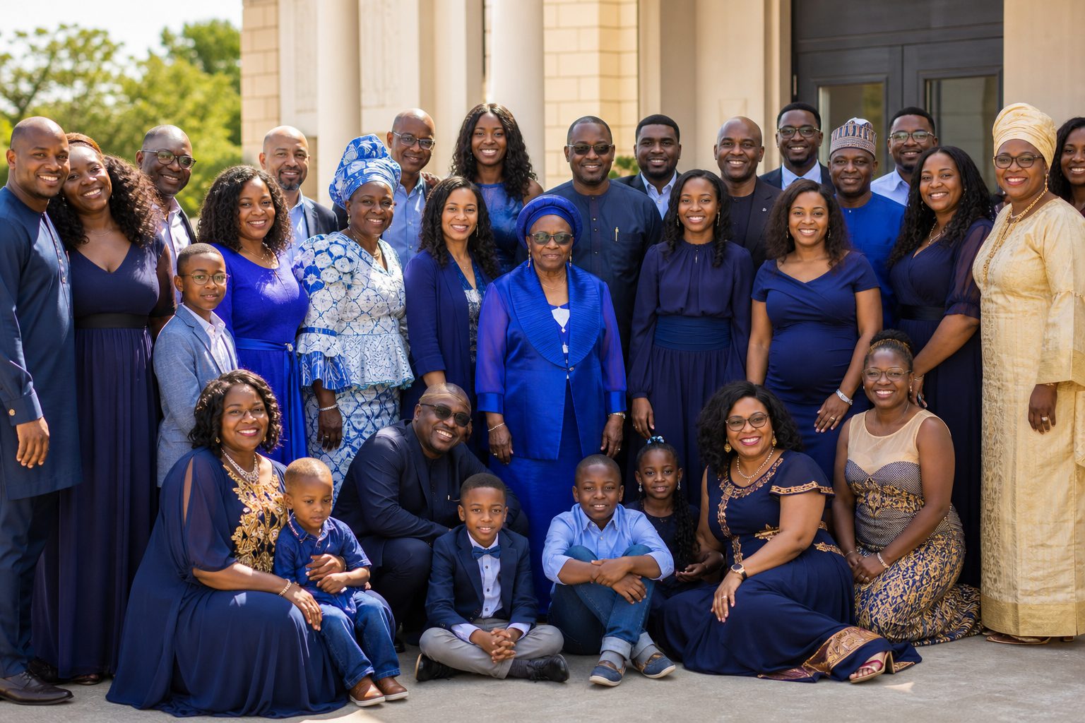 Community members at an annual gathering