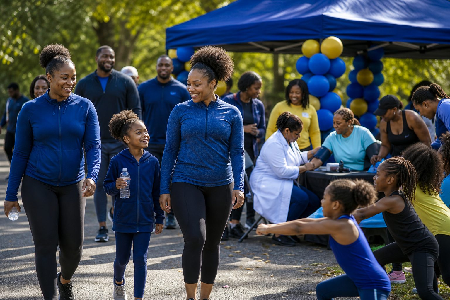 Family and wellness day in the park